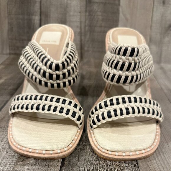 Dolce Vita Abigail Espadrille Wedge Sandals | Size 7 | NWOB | Black and Tan - Picture 11 of 15